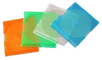 4.5mm Estuches para 80mm Mini CDs/DVDs