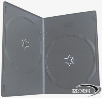7mm Super Slim Double DVD case - Black