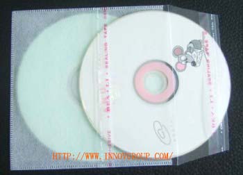 Transparent PP Single CD Sleeve with Flap