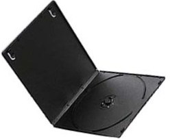 9mm/10mm Small Half DVD Case Single Black