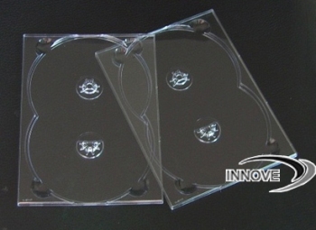 Cubo DE PLASTICO Negro para ARCHIVAR CD Y Doble CD/Ref.1470