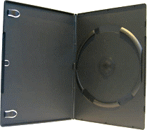 7mm Slim Single DVD case Black for Automatic Machine Pack