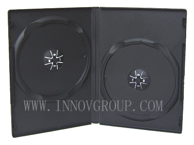 14mm Double DVD case Black
