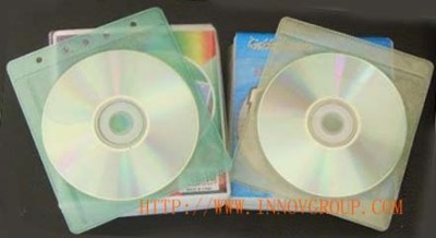 PP Non-woven CD DVD Sleeves, Assorted Colors