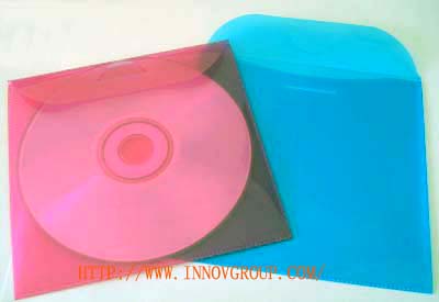 Color Poly Sleeve with Flap - Single CD