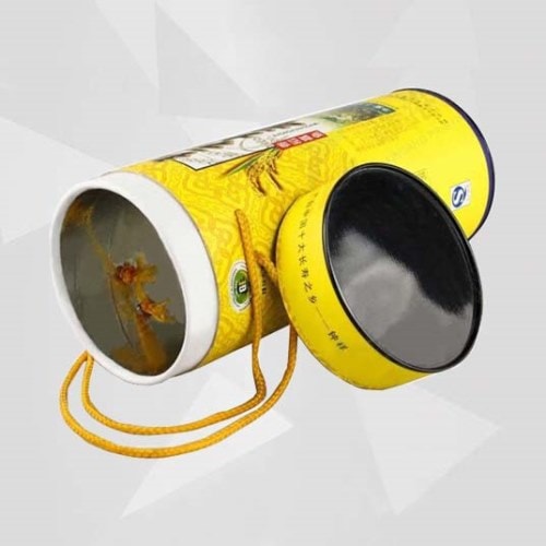 Cardboard Container with Foil Lining Foil-lined Paper Food Boxes with Rope Handles