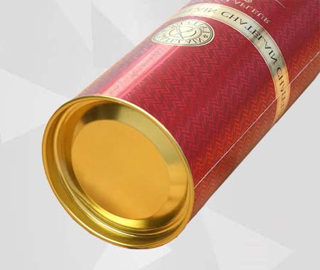 Single Bottle Wine Box with Metal End Red Wine Gift Box with Metal Ends