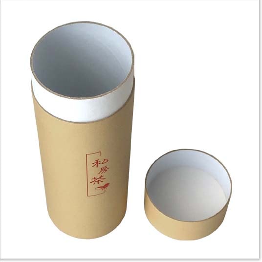 Kraft Gift Box with Lid Custom kraft tube gift tea boxes
